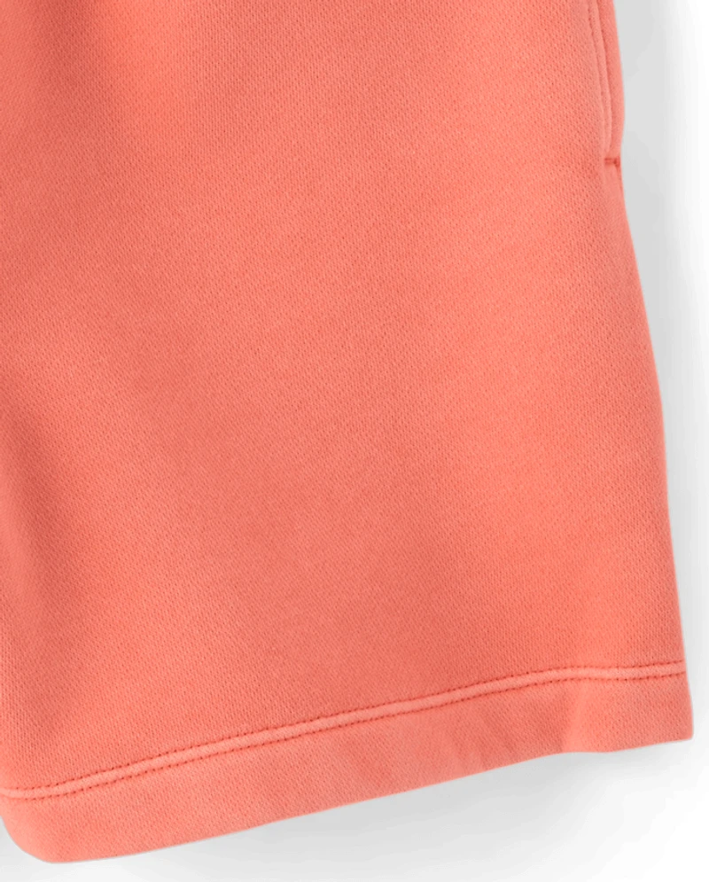 Kids Garment Dyed Premium Fleece Shorts