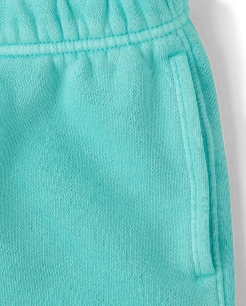 Kids Garment Dyed Premium Fleece Shorts