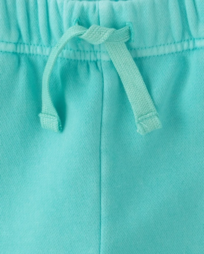 Kids Garment Dyed Premium Fleece Shorts