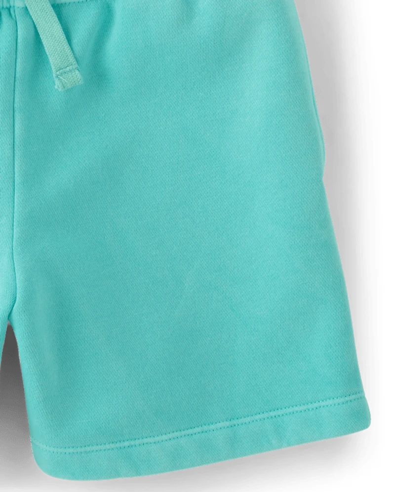 Kids Garment Dyed Premium Fleece Shorts
