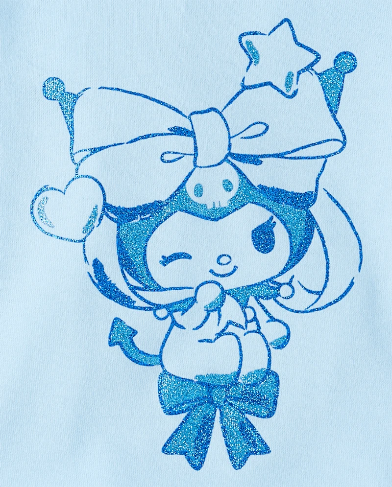 Toddler Girls Kuromi™ Glitter Baby Tee