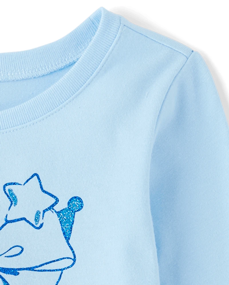 Toddler Girls Kuromi™ Glitter Baby Tee