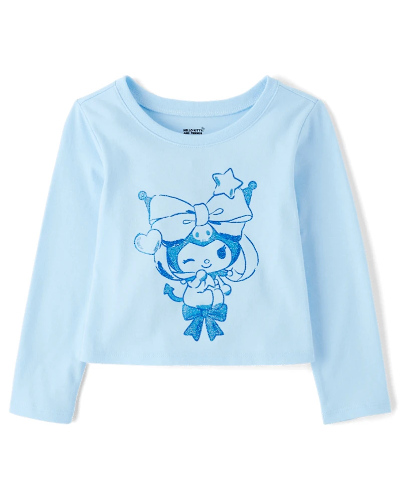 Toddler Girls Kuromi™ Glitter Baby Tee