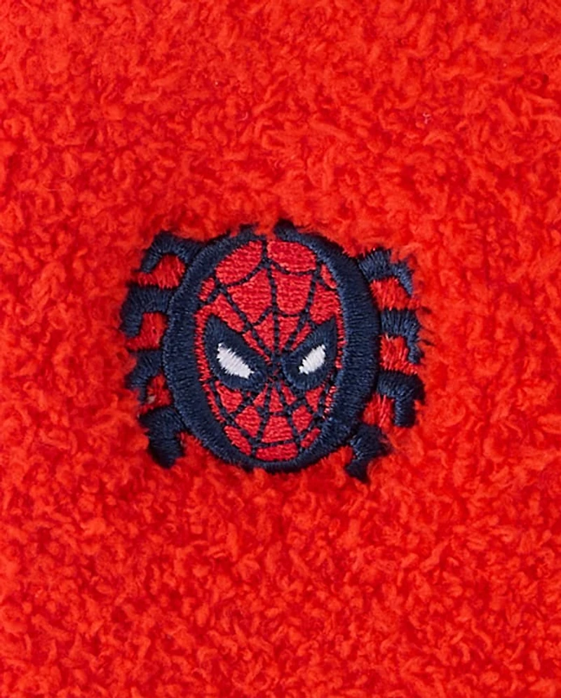 Boys Spider-Man™ Embroidered Cozy Socks 2-Pack