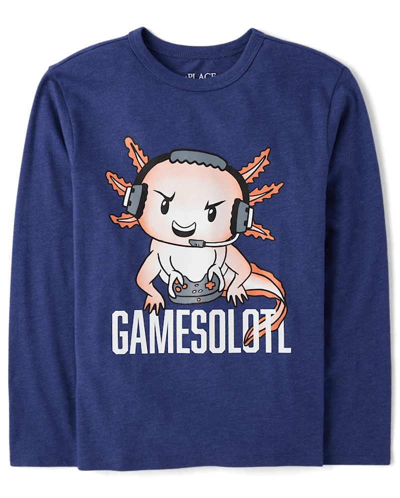Boys Gamesolotl Graphic Tee