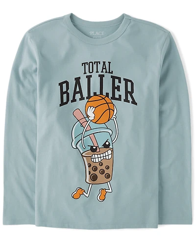 Boys Total Baller Graphic Tee