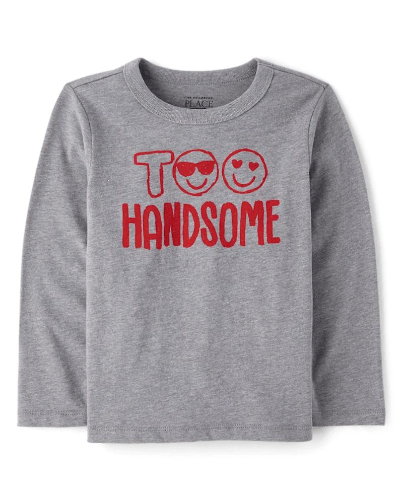 Baby And Toddler Boys Too Handsome Graphic Tee