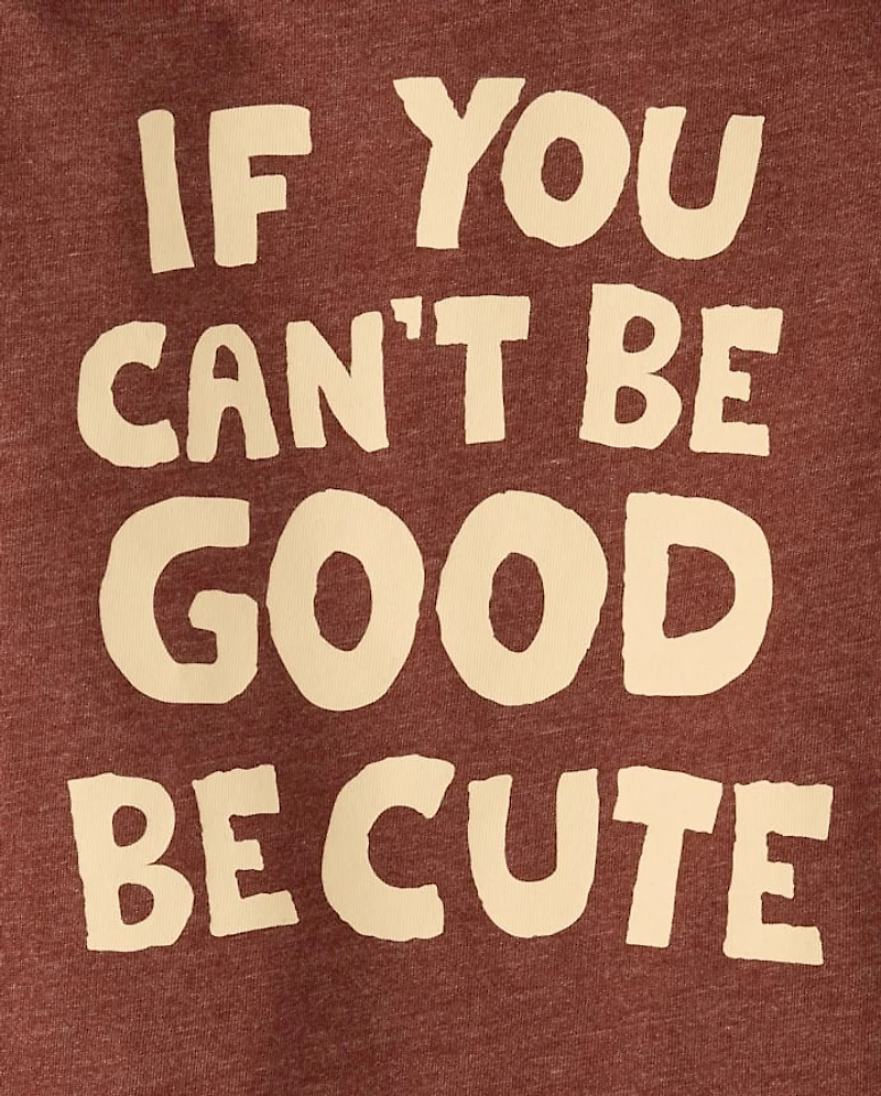 T-shirt graphique « Soyez mignons » pour bébés et tout-petits garçons