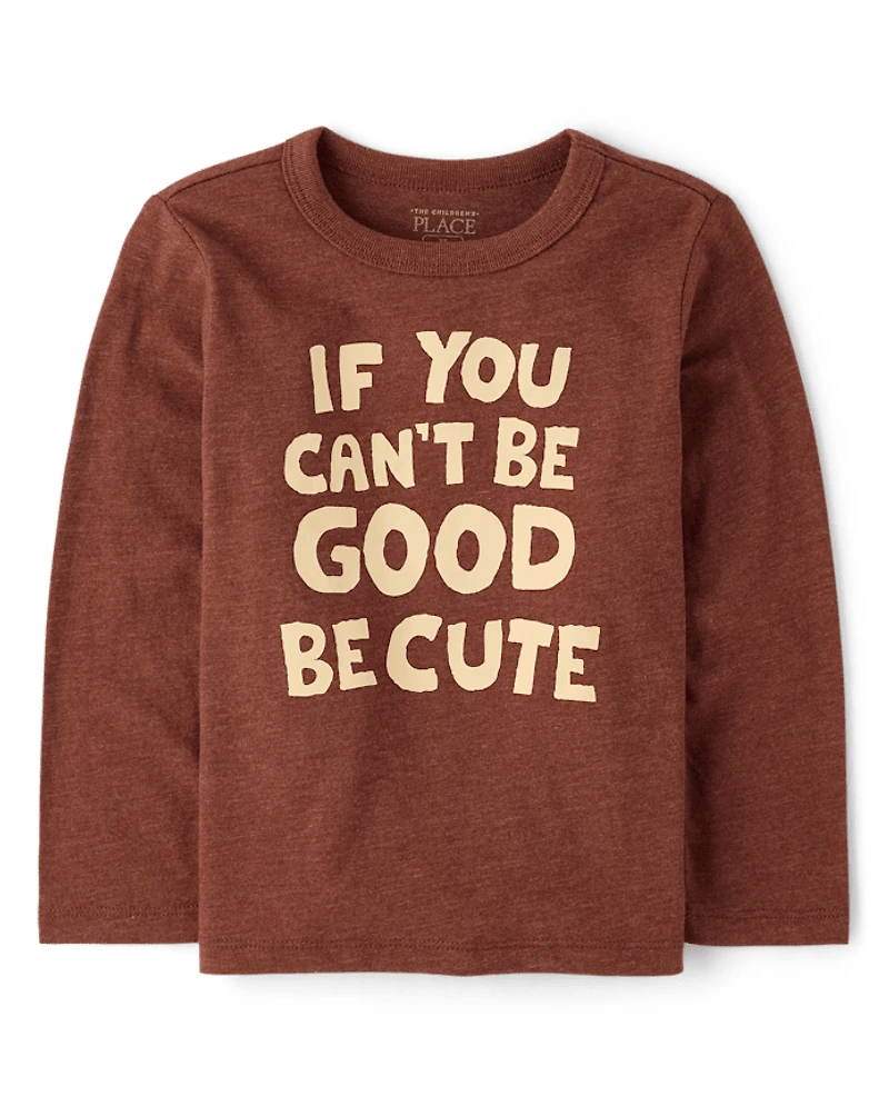 Baby And Toddler Boys Be Cute Graphic Tee