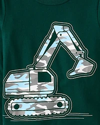 Baby And Toddler Boys Excavator Graphic Tee