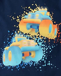 Baby And Toddler Boys Monster Trucks Graphic Tee