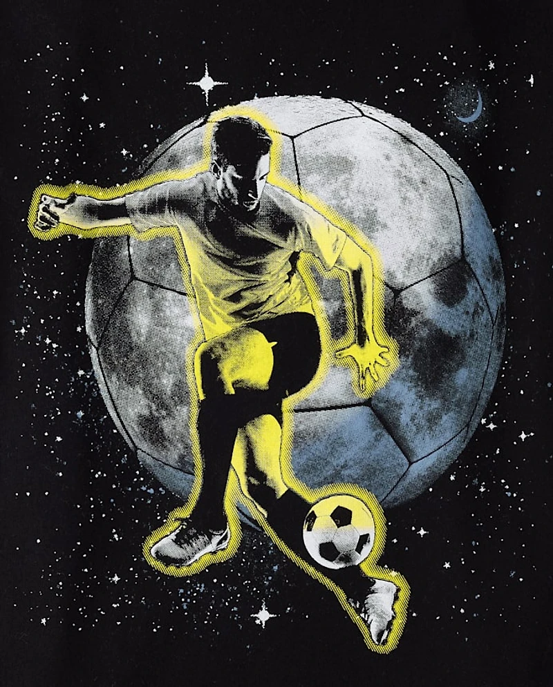 Boys Soccer Player Graphic Tee