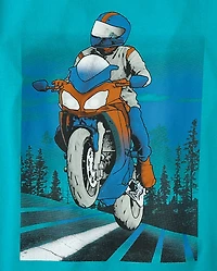 Boys Motorcycle Graphic Tee