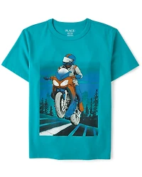 Boys Motorcycle Graphic Tee
