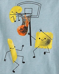 Boys Pasta Basketball Graphic Tee
