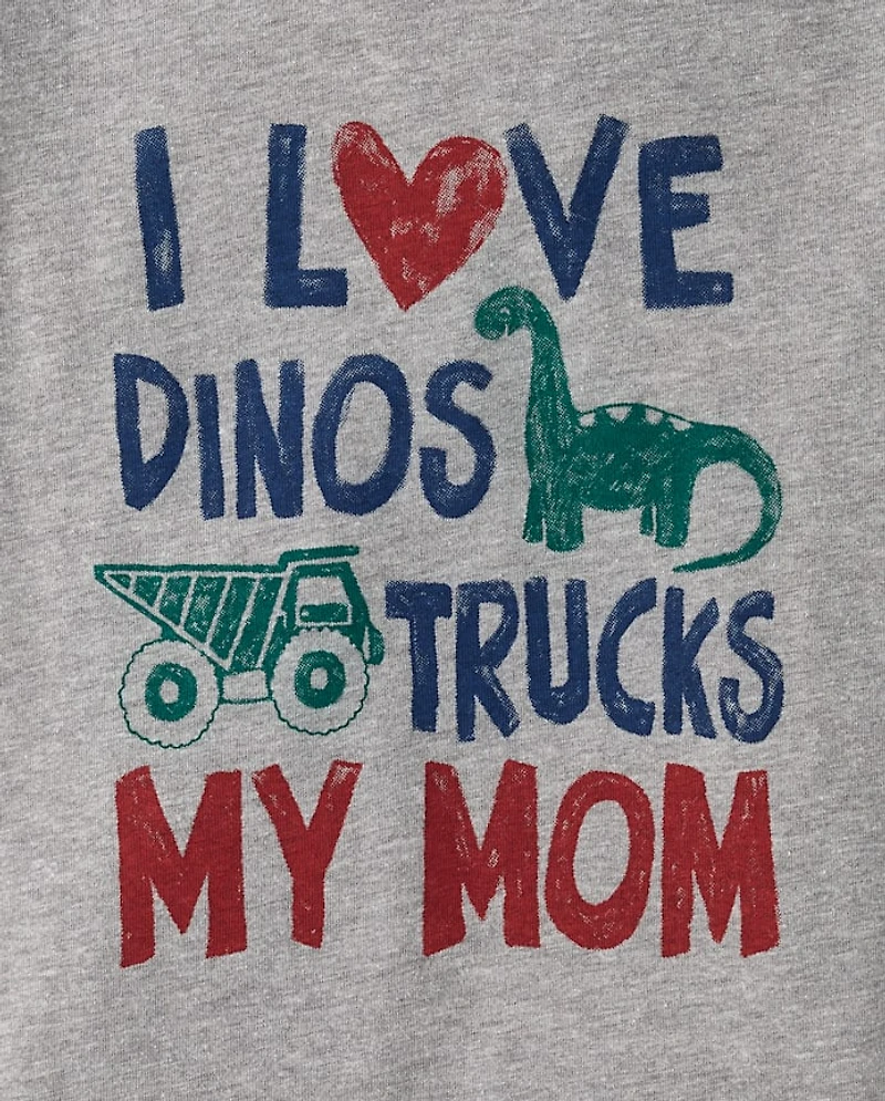 Baby And Toddler Boys Love My Mom Graphic Tee