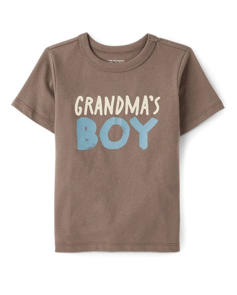 Baby And Toddler Boys Grandma's Boy Graphic Tee