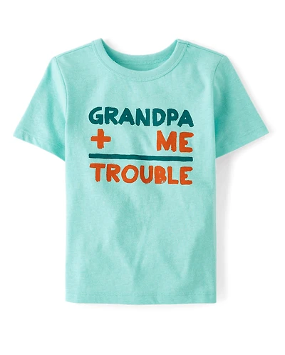 Baby And Toddler Boys Grandpa Plus Me Graphic Tee