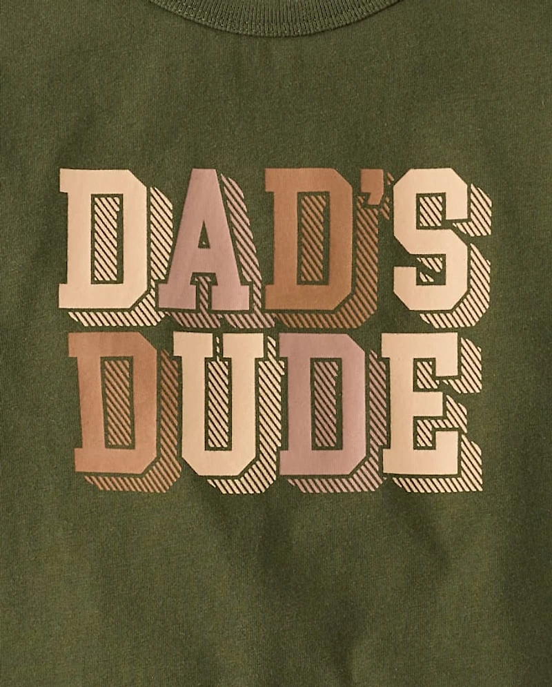 Baby And Toddler Boys Dad's Dude Graphic Tee