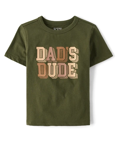 Baby And Toddler Boys Dad's Dude Graphic Tee
