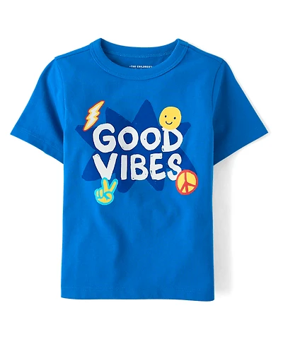 Baby And Toddler Boys Good Vibes Graphic Tee