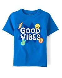 Baby And Toddler Boys Good Vibes Graphic Tee