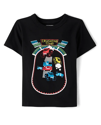 Baby And Toddler Boys Monster Truck Arena Graphic Tee