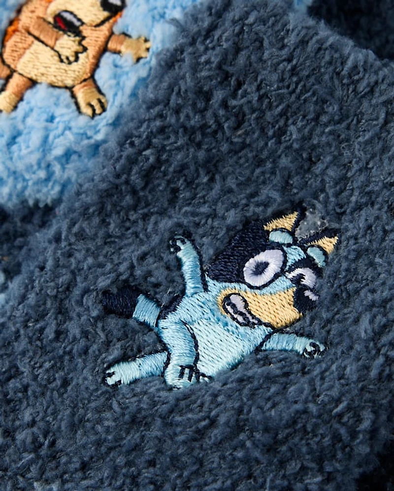 Baby And Toddler Boys Bluey™ Embroidered Cozy Socks 2-Pack