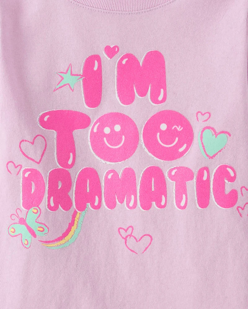 Lot de 3 t-shirts graphiques positifs pour bébés et petites filles