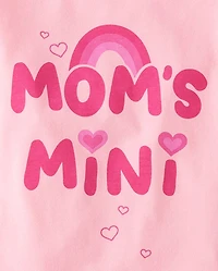Baby And Toddler Girls Mom's Mini Graphic Tee