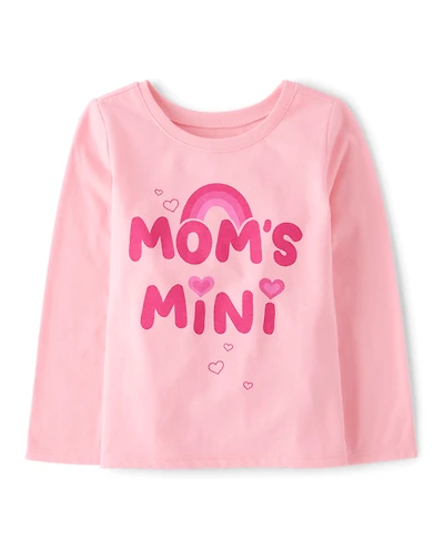 Baby And Toddler Girls Mom's Mini Graphic Tee
