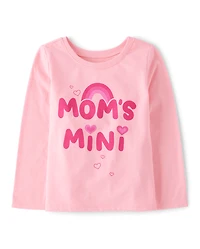 Baby And Toddler Girls Mom's Mini Graphic Tee
