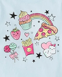 Baby And Toddler Girls Snack Food Graphic Tee