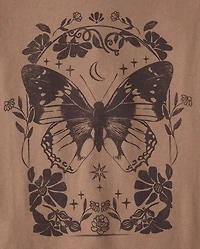 Girls Butterfly Graphic Tee