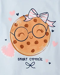 T-shirt graphique Smart Cookie pour bébés et petites filles