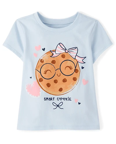 Baby And Toddler Girls Smart Cookie Graphic Tee