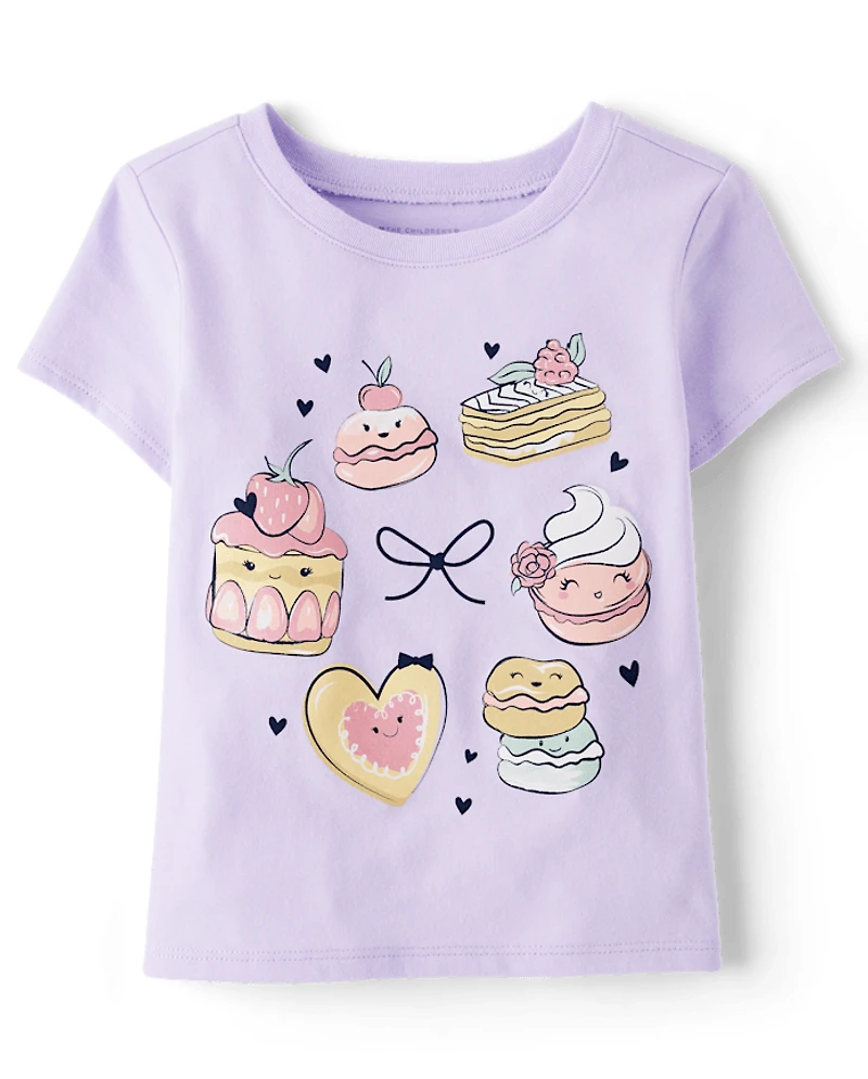 Baby And Toddler Girls Sweet Treats Graphic Tee