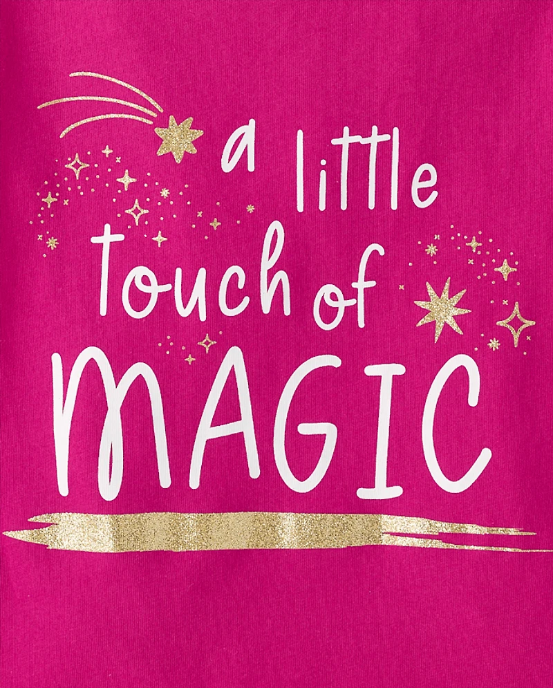 Baby And Toddler Girls Touch Of Magic Graphic Tee