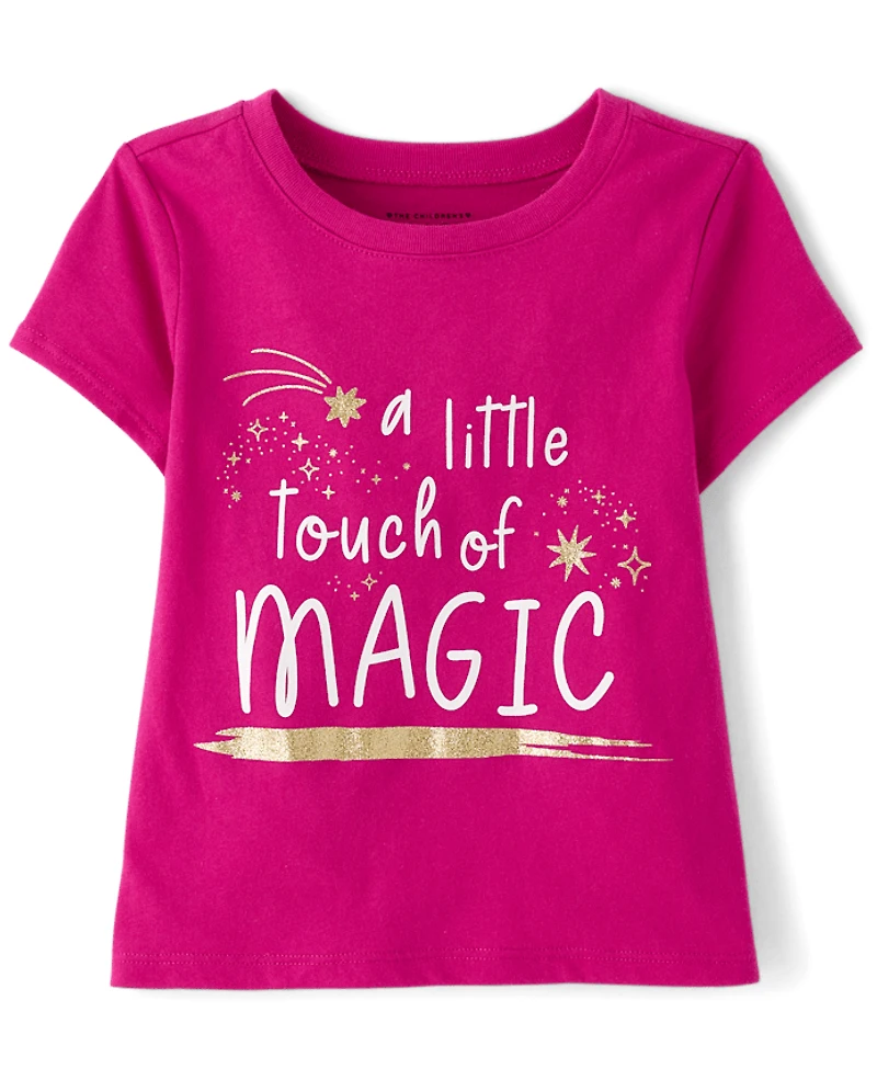 Baby And Toddler Girls Touch Of Magic Graphic Tee