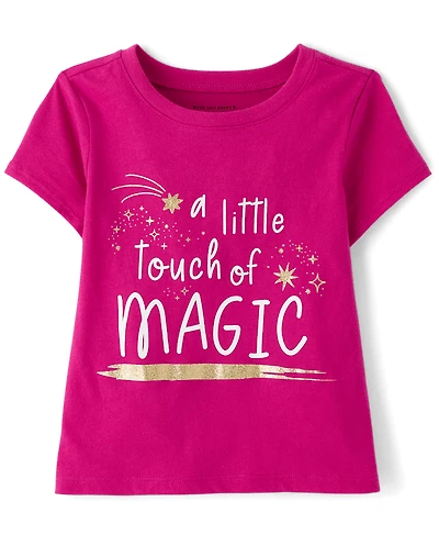 Baby And Toddler Girls Touch Of Magic Graphic Tee