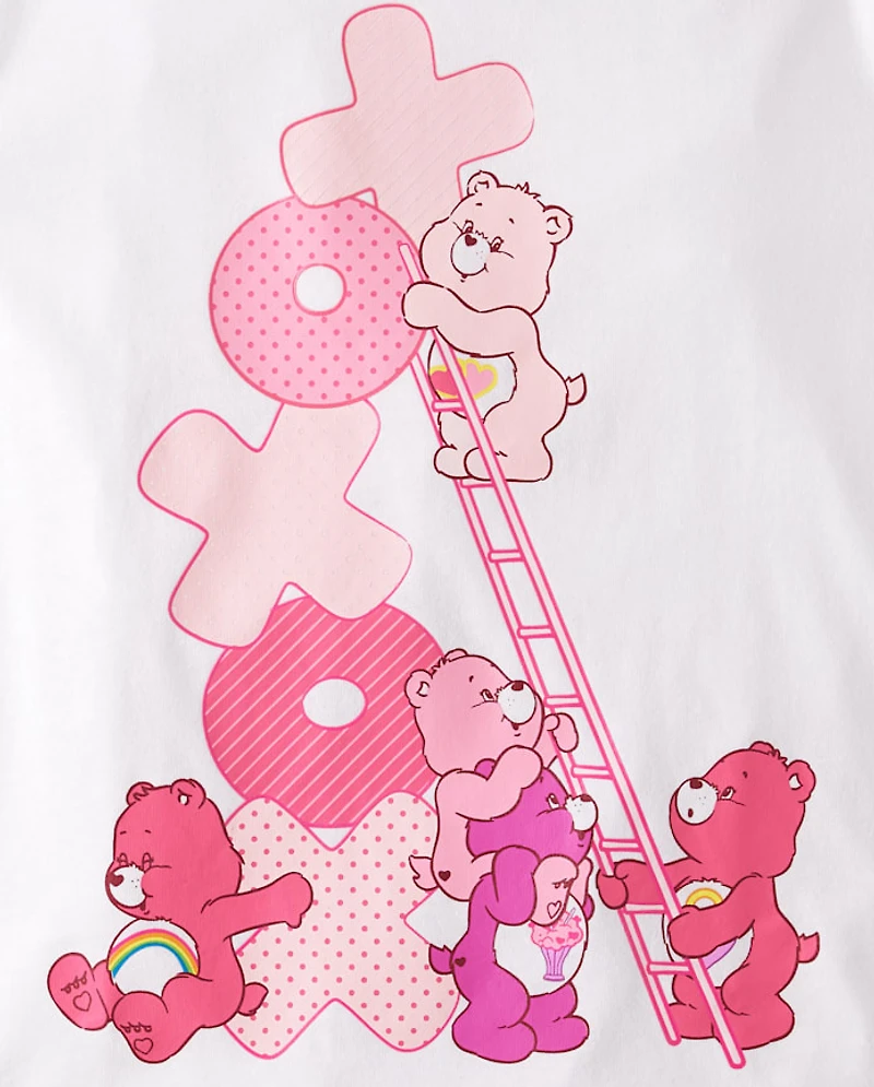 Girls Care Bears™ Ladder Valentine's Day Graphic Tee