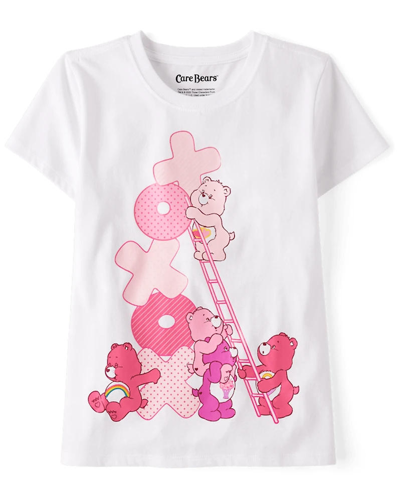 T-shirt graphique pour filles Care Bears™ avec échelle la Saint-Valentin