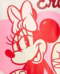 T-shirt graphique Minnie Mouse™ pour filles, spécial Saint-Valentin entre copines