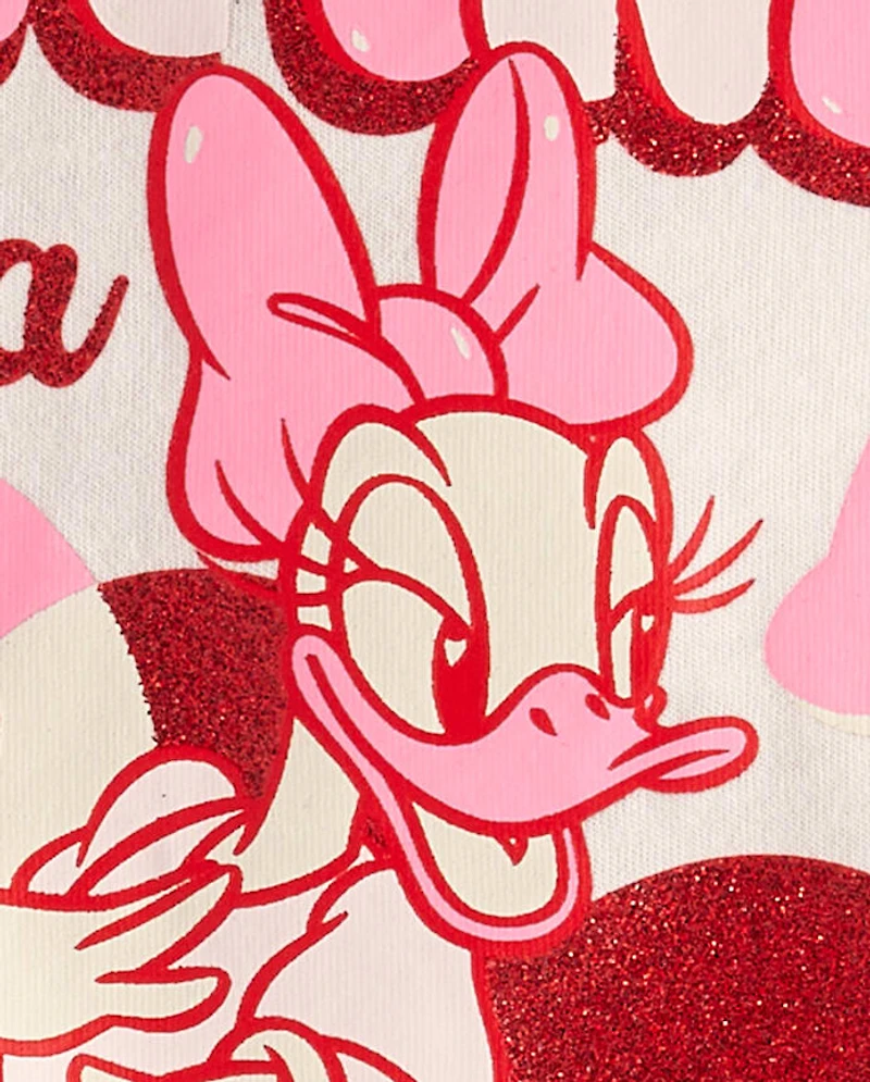 T-shirt graphique Minnie Mouse™ pour filles, spécial Saint-Valentin entre copines