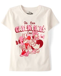 T-shirt graphique Minnie Mouse™ pour filles, spécial Saint-Valentin entre copines