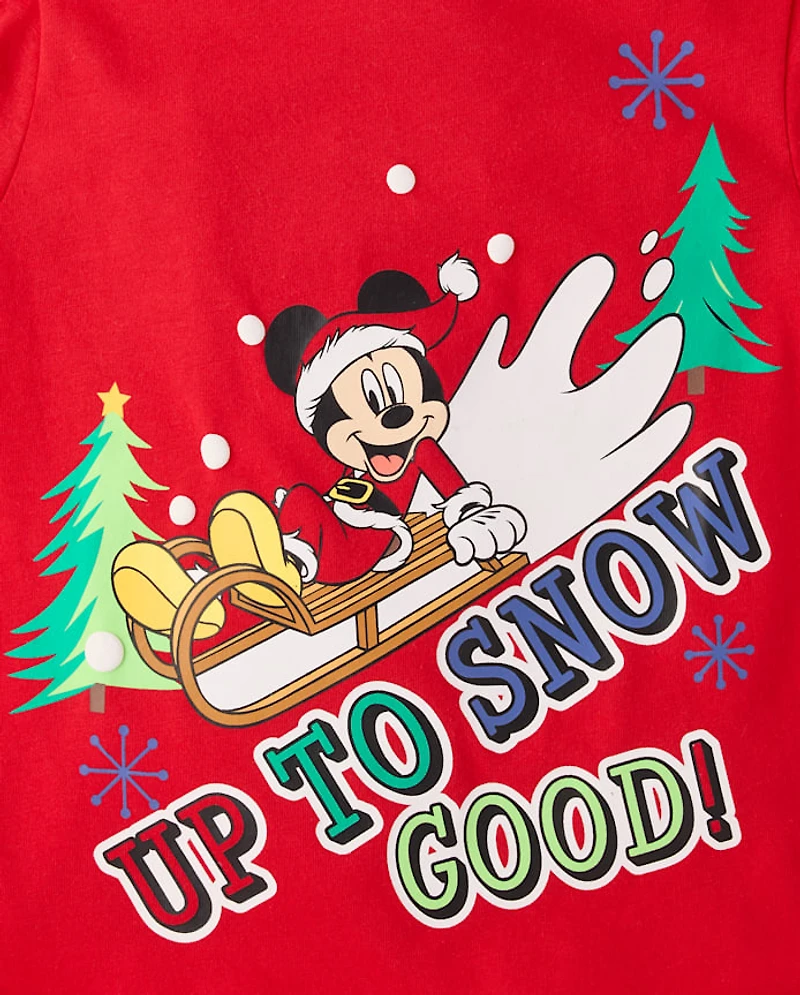 Baby And Toddler Boys Mickey Mouse™ Snow Good Christmas Graphic Tee