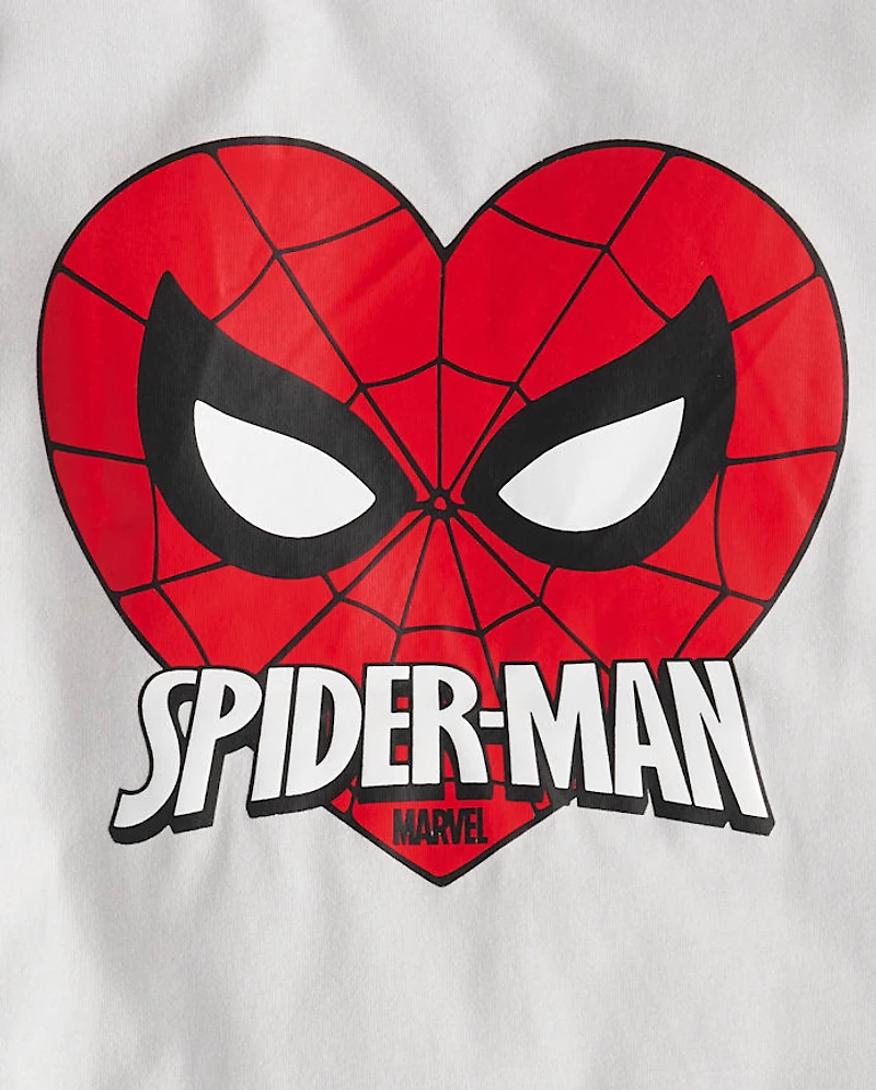 T-shirt graphique Spider-Man™ pour garçon, spécial Saint-Valentin