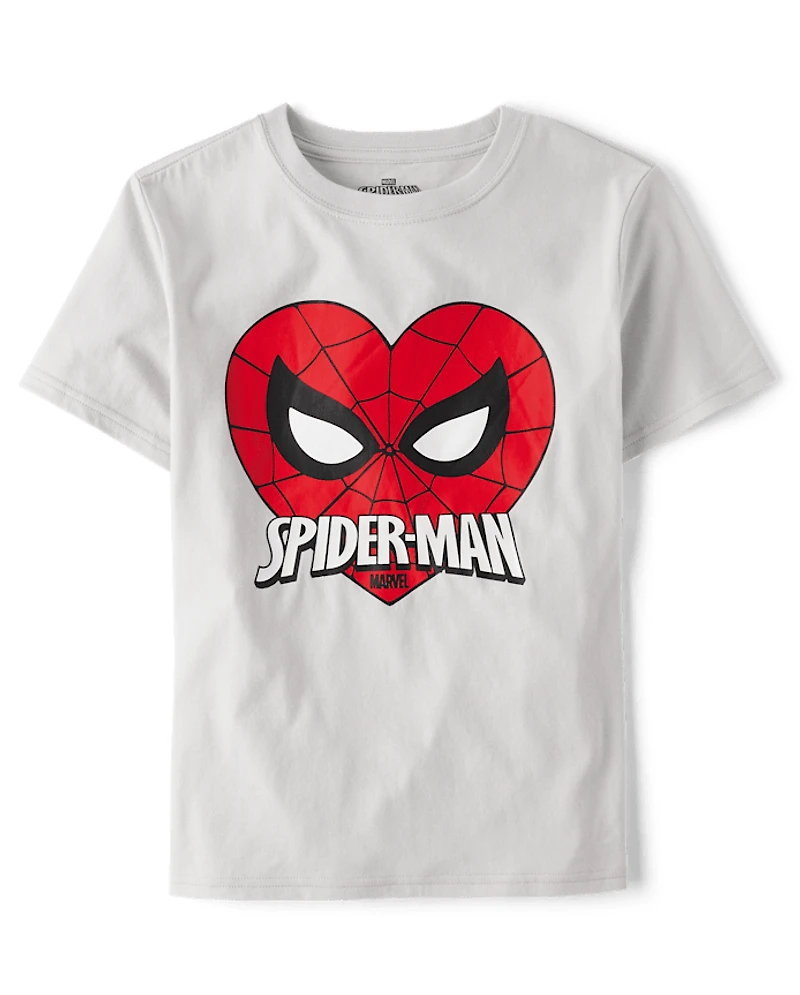 T-shirt graphique Spider-Man™ pour garçon, spécial Saint-Valentin