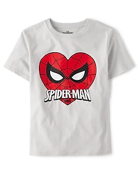 T-shirt graphique Spider-Man™ pour garçon, spécial Saint-Valentin