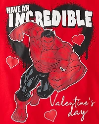 T-shirt graphique Hulk™ pour garçon, spécial Saint-Valentin